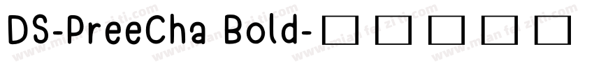 DS-PreeCha Bold字体转换